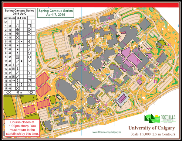 U Of C Campus Map Campus Race Series - Event #3 - University Of Calgary