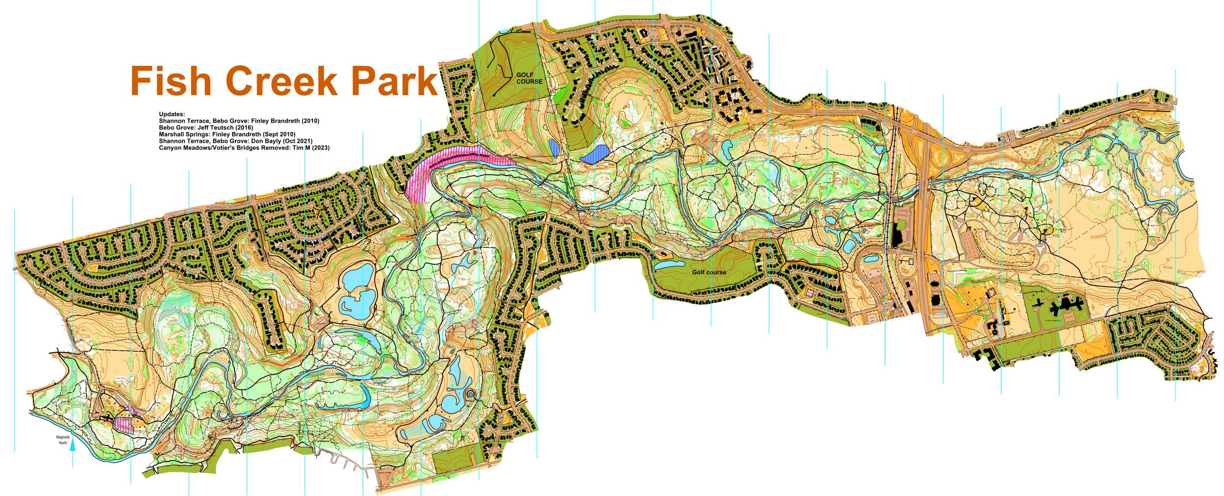 Map Of Fish Creek Fish Creek - Shannon Terrace To Glennfield